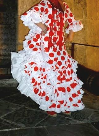 Traje de flamenca de popelin