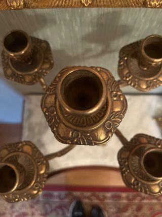 Candelabros de bronce