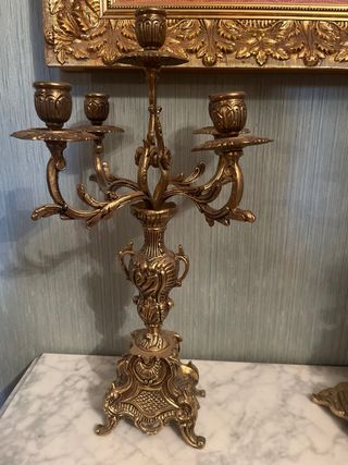 Candelabros de bronce