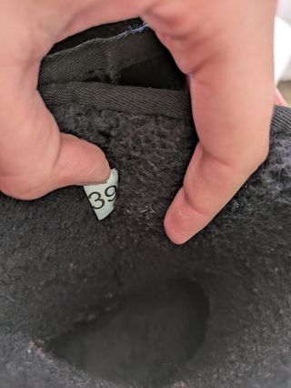 Stivaletto pelo alto nero n.39