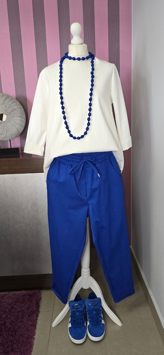 Pantalón jogger azulon con cintura ajust