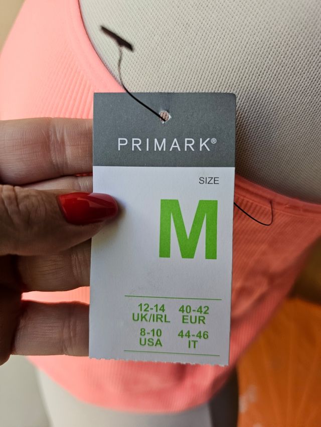 Top rosa fluo Primark tg M