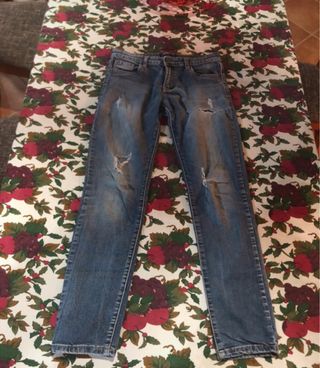 Jeans skinny uomo usati