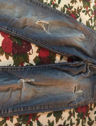 Jeans skinny uomo usati