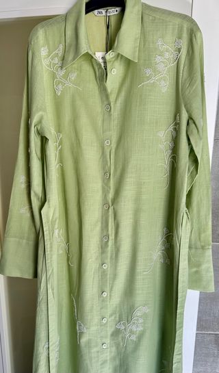 Vestido midi abalorios