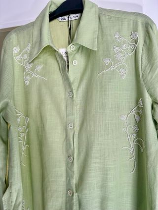 Vestido midi abalorios