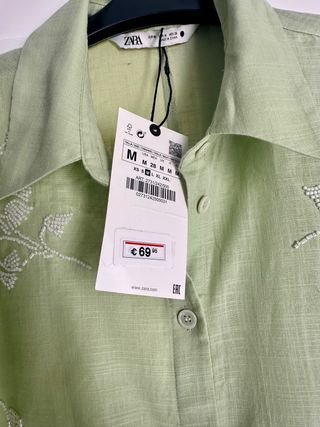 Vestido midi abalorios