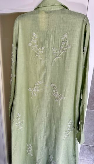 Vestido midi abalorios