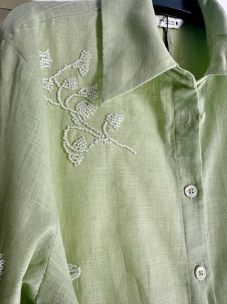 Vestido midi abalorios