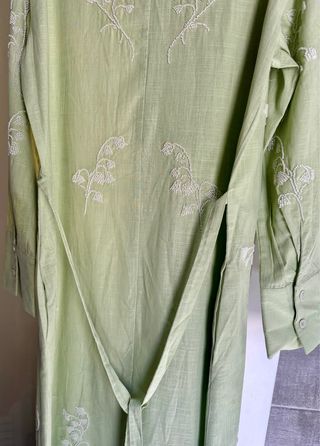 Vestido midi abalorios