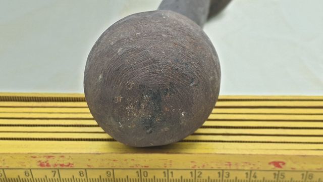 Antico peso 1920 realizzato a mano da barra.1,047k