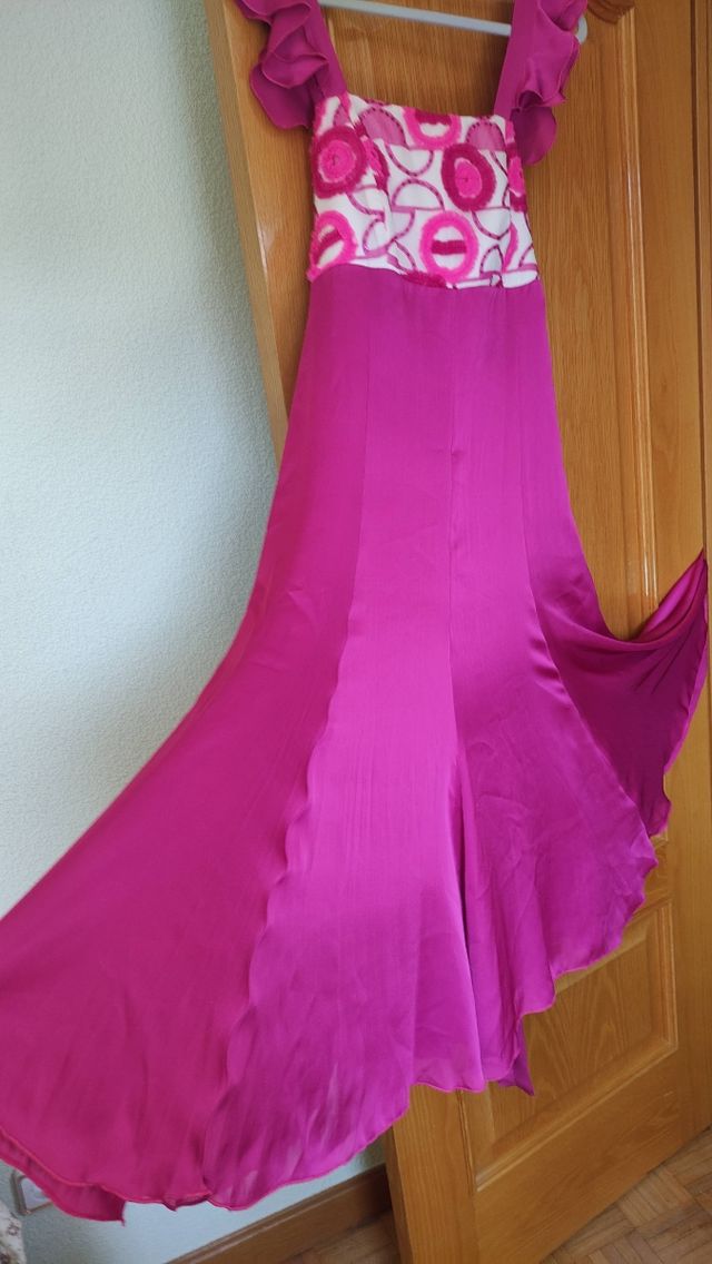 VESTIDO FIESTA SEDA 100%