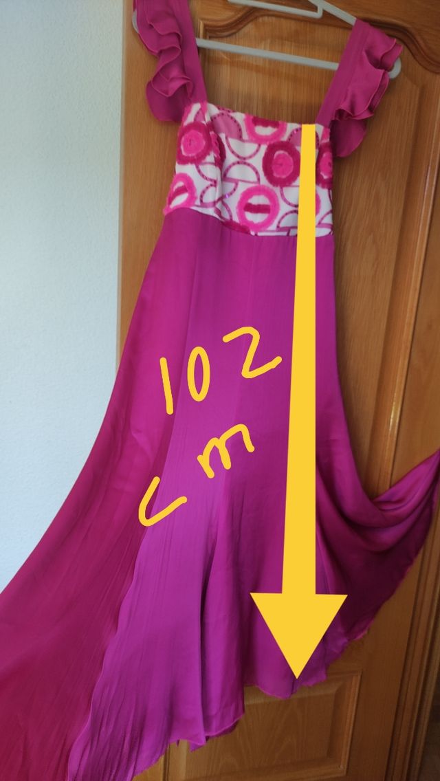 VESTIDO FIESTA SEDA 100%