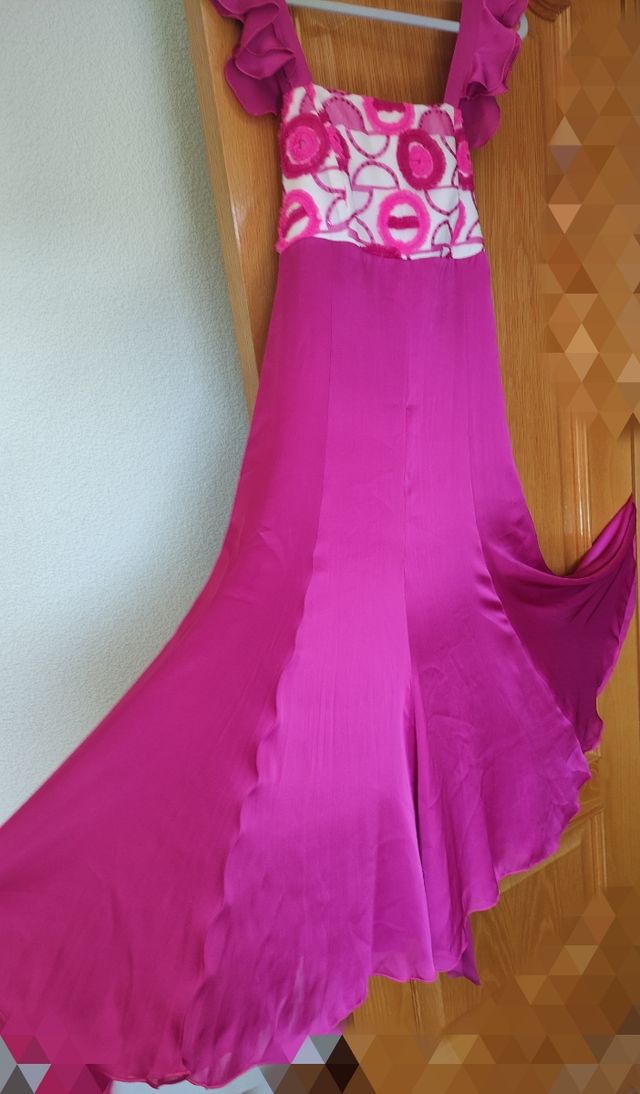 VESTIDO FIESTA SEDA 100%