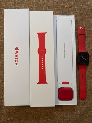 Apple Watch Red Aluminium Case 44mm