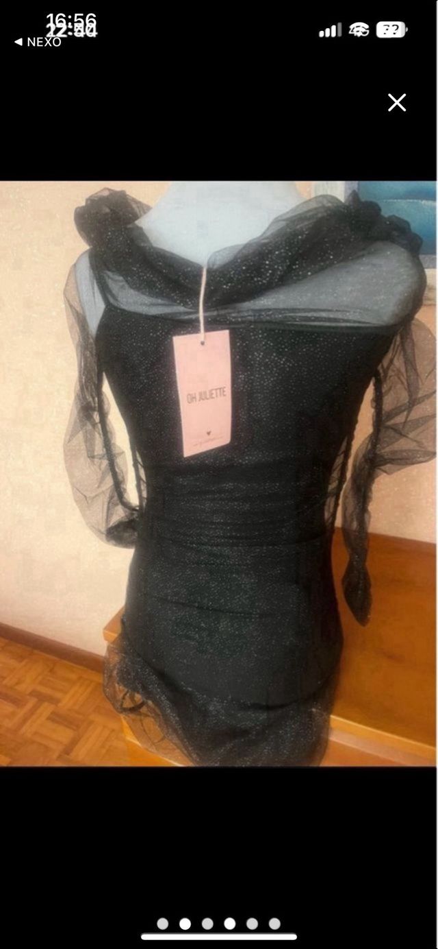 Vestido Oh Juliette negro, talla unica