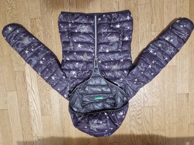 Piumino leggero Benetton con stelle tg. 10-11 anni