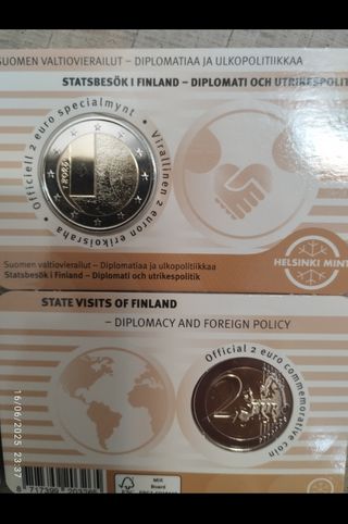 2€ Finlandia 2025 - Moneda Coincard BU