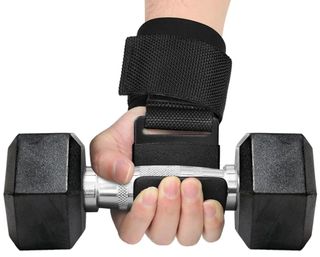 2 Ganchos levantamiento pesas. Straps