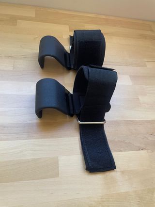 2 Ganchos levantamiento pesas. Straps