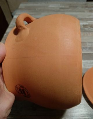 Pentola in terra cotta smaltata
