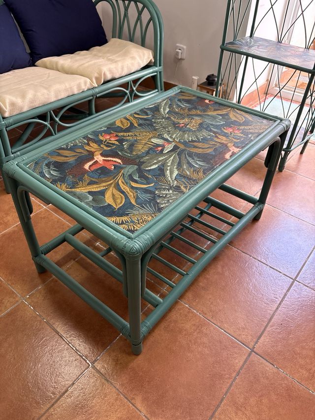 Conjunto muebles bambu