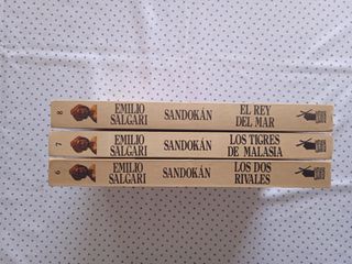Lote de 3 novelas de Sandokán