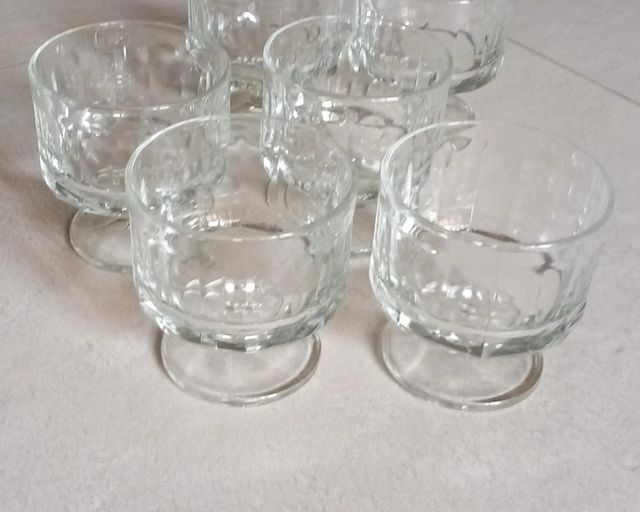 Coppe dessert in vetro vintage