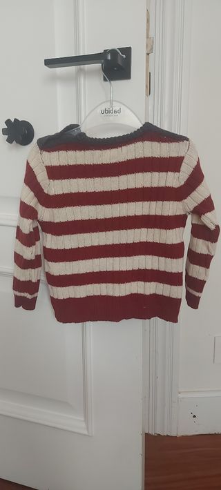 Jersey Cocco rayas rojas - 24-36 meses