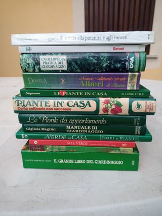 lotto libri giardinaggio fiori e piante