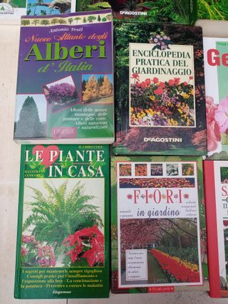 lotto libri giardinaggio fiori e piante