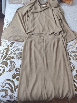 Conjunto beige 3 piezas - Talla 54