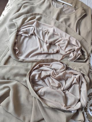 Conjunto beige 3 piezas - Talla 54