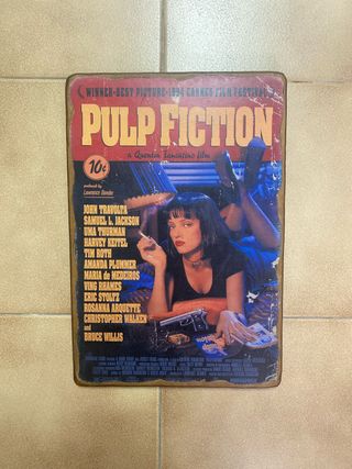 Pulp Fiction - Cuadro Decorativo. 40x27x1cm