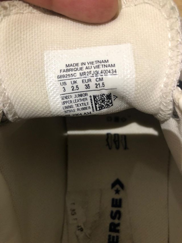 Zapatillas Converse niña piel