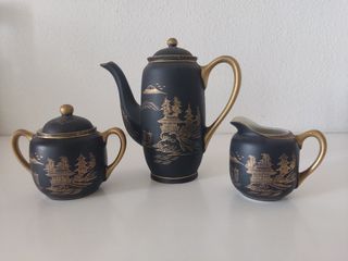 JUEGO DE CAFÉ VINTAGE PORCELANA JAPÓN