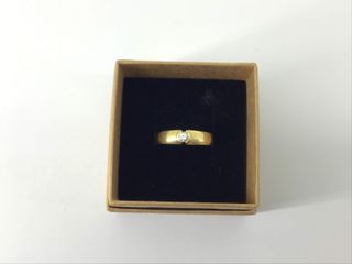 sortija oro 18k con piedra
