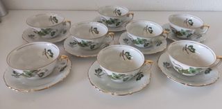 Oferta!! 8 TAZAS DE DESAYUNO VINTAGE  SANTA CLARA