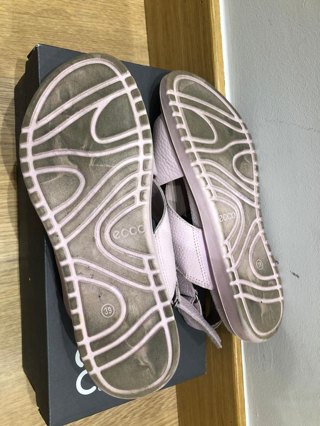 Sandalias niña ecco color malva