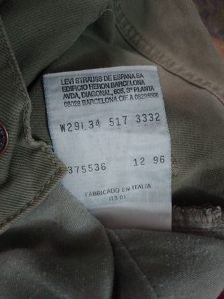 Levi's 507 Talla 29/34 hombre