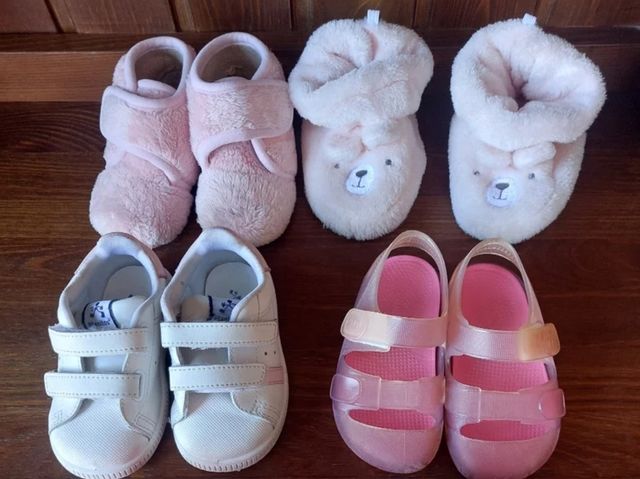 Lote zapatos bebé niña talla 21 22