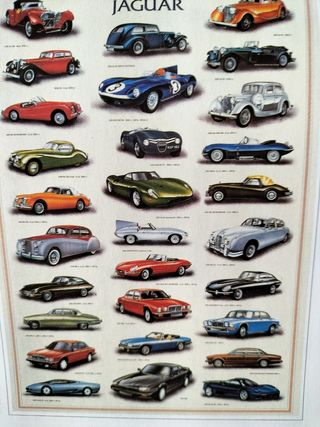 Poster Jaguar - Auto d'epoca