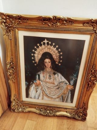 CUADRO MARTIR BENDITA ANTIGUO 