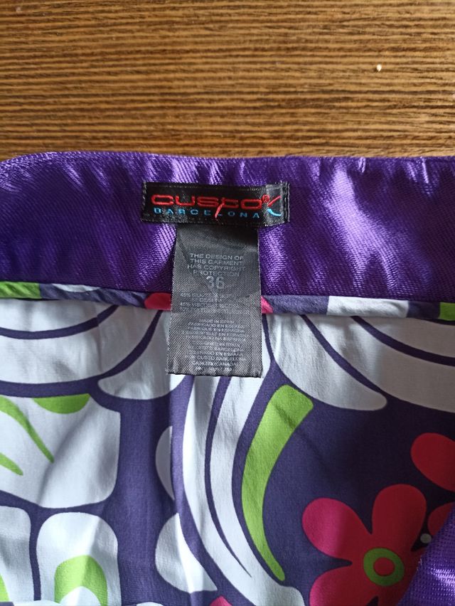 Falda Custo multicolor talla S