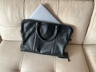 Maletín Massimo Dutti piel negra