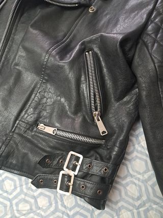 Chaqueta motero de cuero
