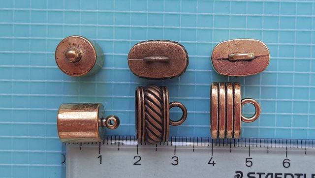 Terminales de metal para cuero y cordones