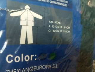 2piezas chubasquero moto,bicicleta.Nuevo