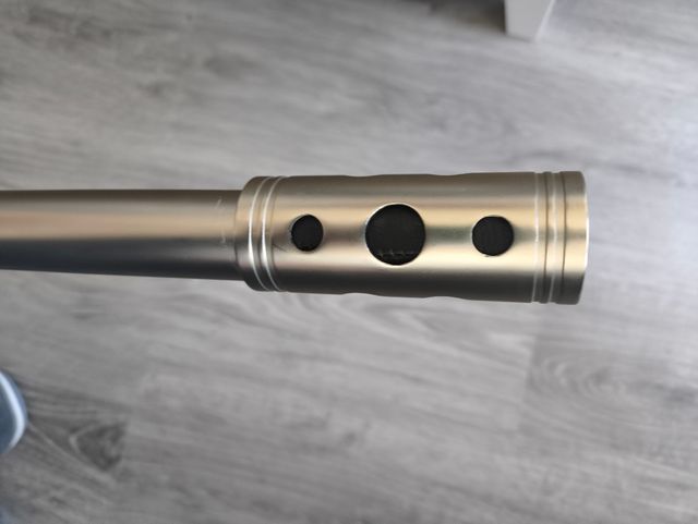 Barras para cortinas - metalicas plateadas