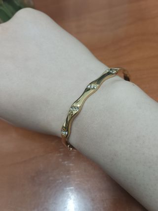 Pulsera dorada circonitas - Starry
